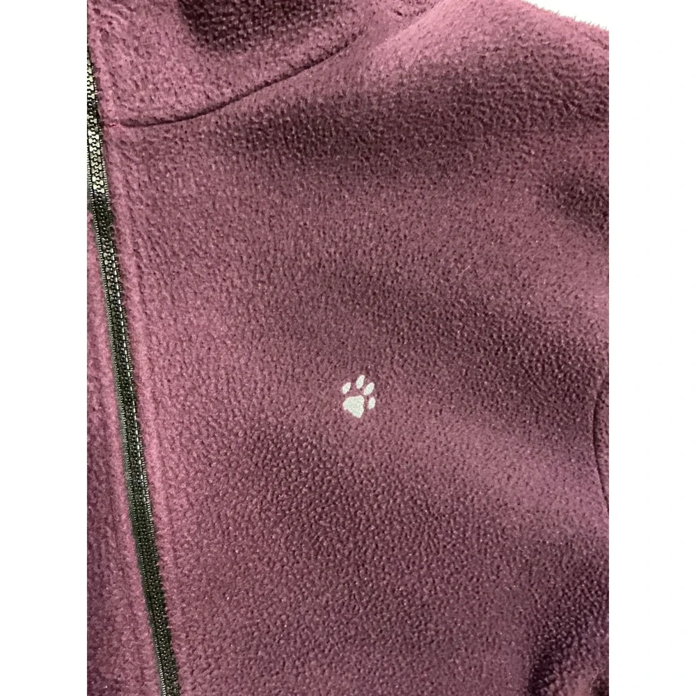 VTG USA Made Jack Wolfskin Polarsystem Fleece Jacket Purple‎ Full Zip Mens L